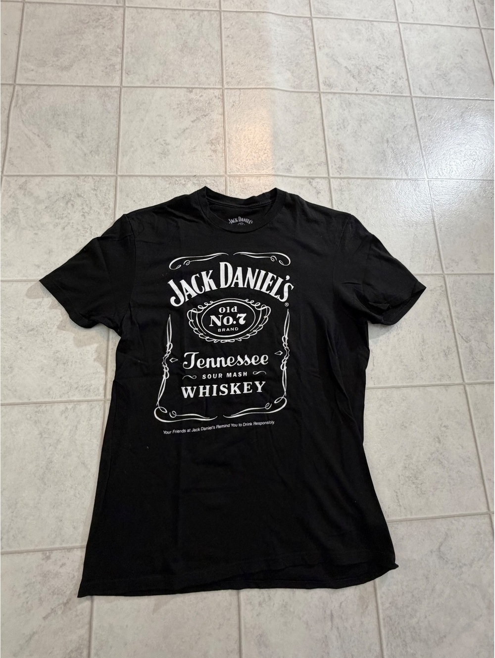 Jack Daniel's Tennessee Whiskey Black T Shirt Size M